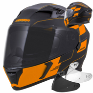 Helmetë motorri Cassida 3.0 Rox, integrale, me vizor të zi, e zezë, L