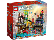 Set lodër LEGO NINJAGO City Markets, 21 minifigura, 4 kate, shumëngjyrësh