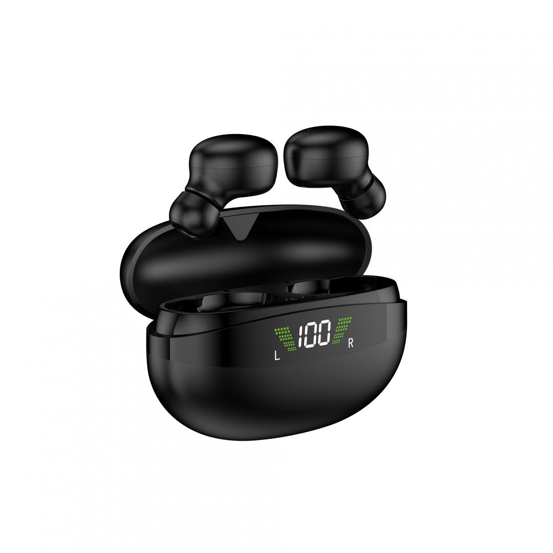 Kufje wireless Akai BTE-J350, Bluetooth 5.3, 20Hz-20kHz, të zeza