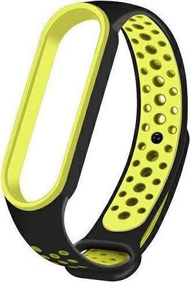 Rrip smart Beline për Xiaomi Mi Band 5 6, silikon, black green
