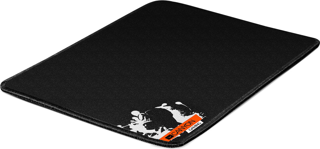 Mousepad Canyon CNE-CMP2, tekstil, bazë gome, i zi
