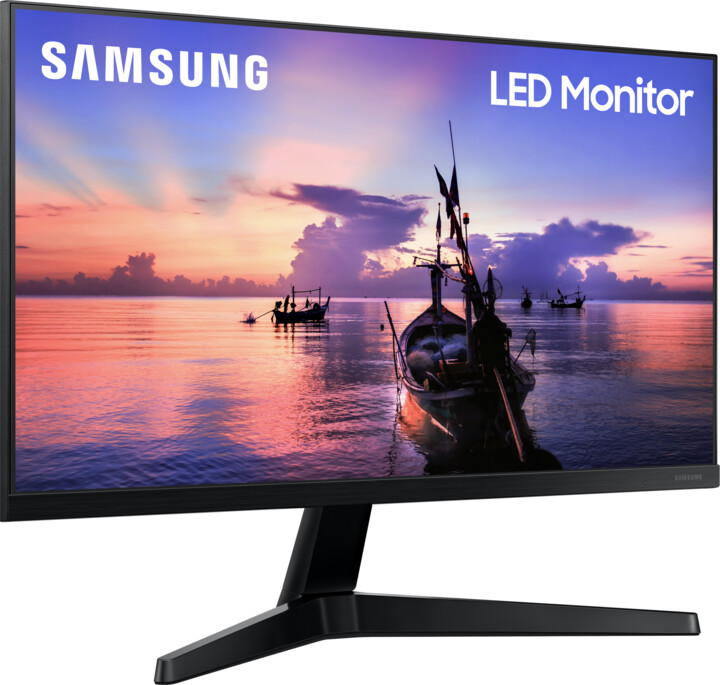 Monitor Samsung LF24T350FHRXDU, 24", 1920 x 1080, i hirtë i errët