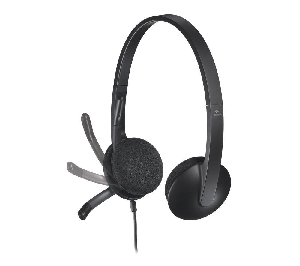 Kufje Logitech H340, USB, mikrofon me anulim zhurme, të zeza