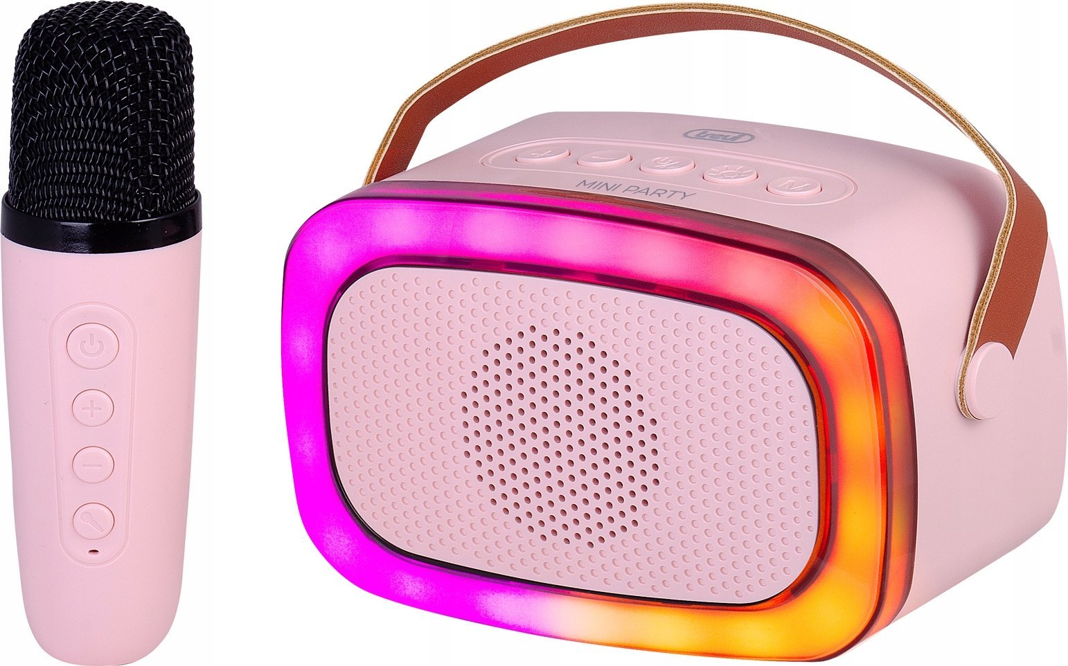 Kuti zanore Trevi XR 8A01 Miniparty, karaoke, Bluetooth, rozë