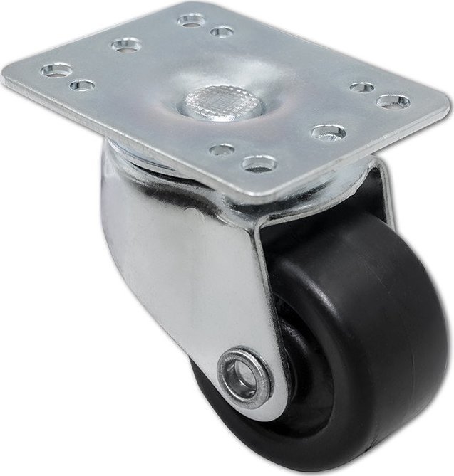 Rrota pa frenë për kabinet RACK 19" Qoltec, set 4 copë, çelik