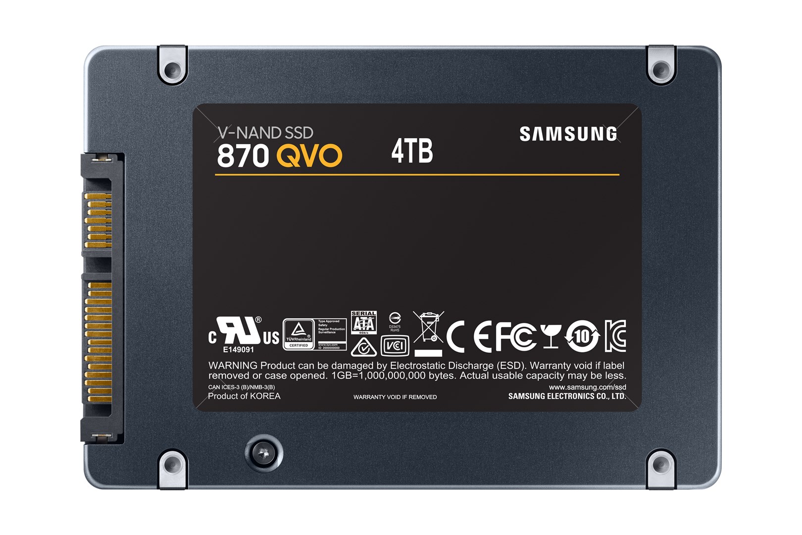 Disk SSD Samsung 870 QVO, 4TB, 2.5", SATA III