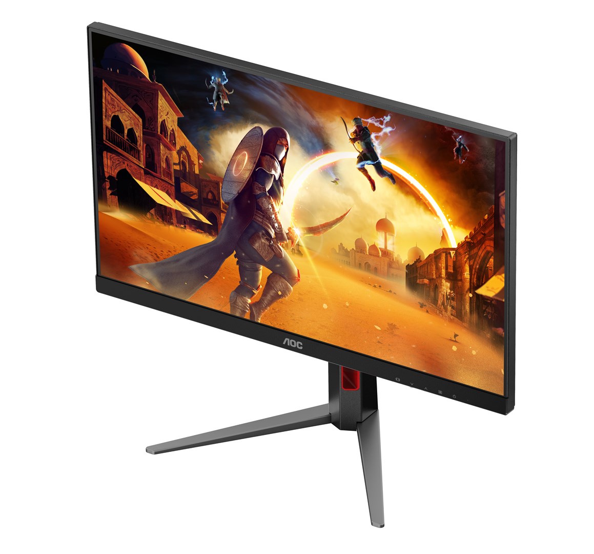 Monitor gaming AOC G4 27G4HA, 27", Full HD, LED, i zi me të kuqe