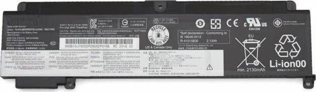 Bateri laptopi CoreParts MBXLE-BA0209 për Lenovo ThinkPad T460s T470s, Li ion, e zezë