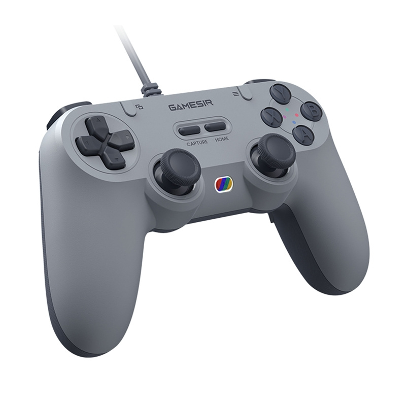 Gamepad me kabllo GameSir Tegenaria Lite, Hall Effect, 1000Hz, gri retro 3