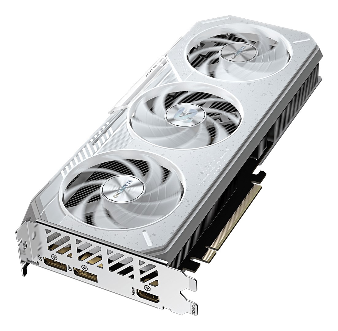 Kartë grafike Gigabyte Radeon RX 9060 XT Gaming OC Ice, 16GB GDDR6, RGB, e bardhë