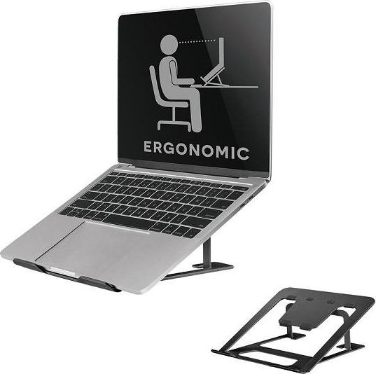 Mbajtëse për laptop Neomounts NSLS085BLACK, e zezë