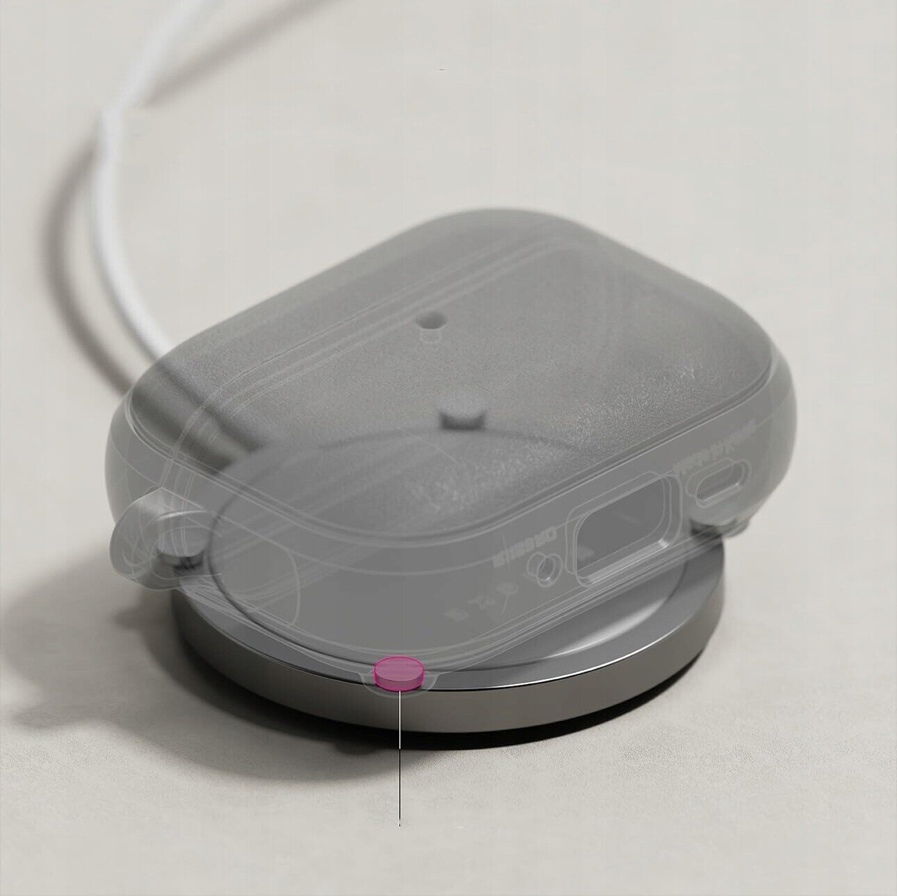 Kuti mbrojtëse Ringke Onyx Magnetic për AirPods Pro 3, MagSafe, TPU, e zezë