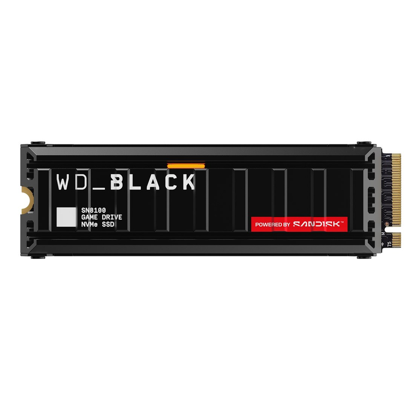 SSD SanDisk WD_BLACK SN8100 NVMe, 2TB, M.2 PCIe 5.0, me heatsink