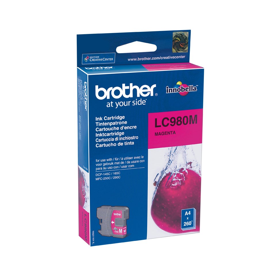 Ngjyrë për printer Brother LC980M, 260 faqe, magneta