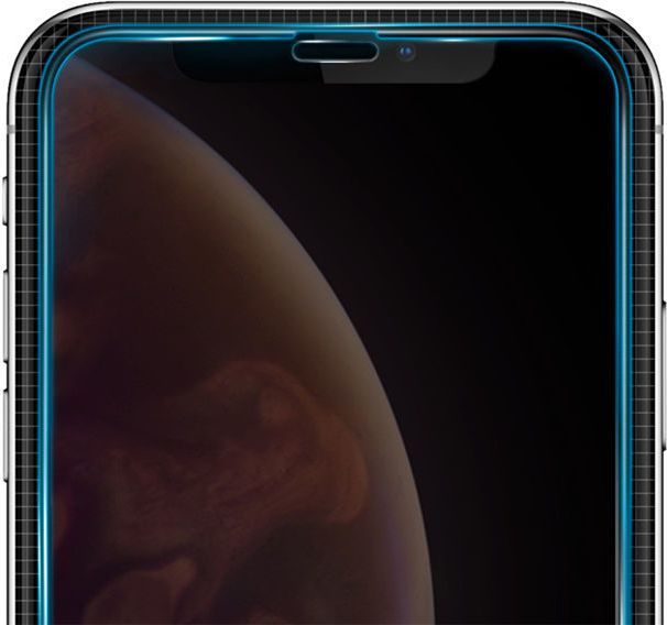 Mbrojtësi i ekranit Spigen Glas.tR Slim FC për Apple iPhone Xs Max, qelq i forcuar 9H, i zi