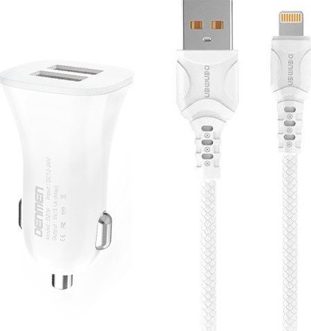 Karikues makine për çakmak Baseus, 3A, 2 porta USB, me kabllo për iPhone, i zi