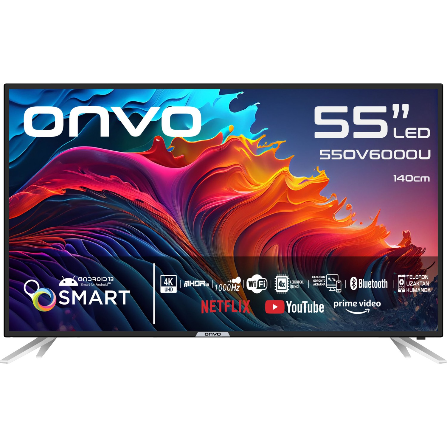 Televizor Onvo 55OV6000U, 55", LED, 4K, Smart, Android