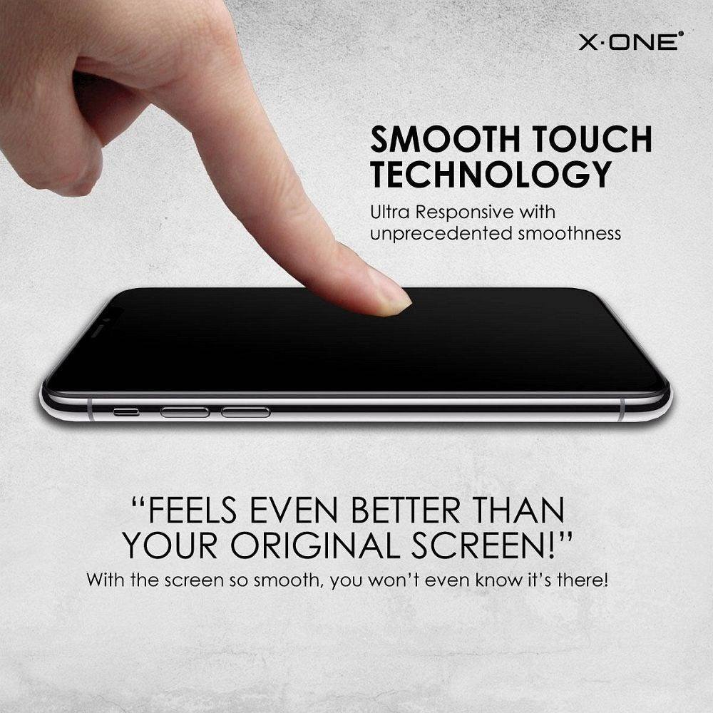 Stakllo mbrojtëse X-one Full Cover Extra Strong Matte për iPhone 13 Pro Max, xham i temperuar, mbulim i plotë
