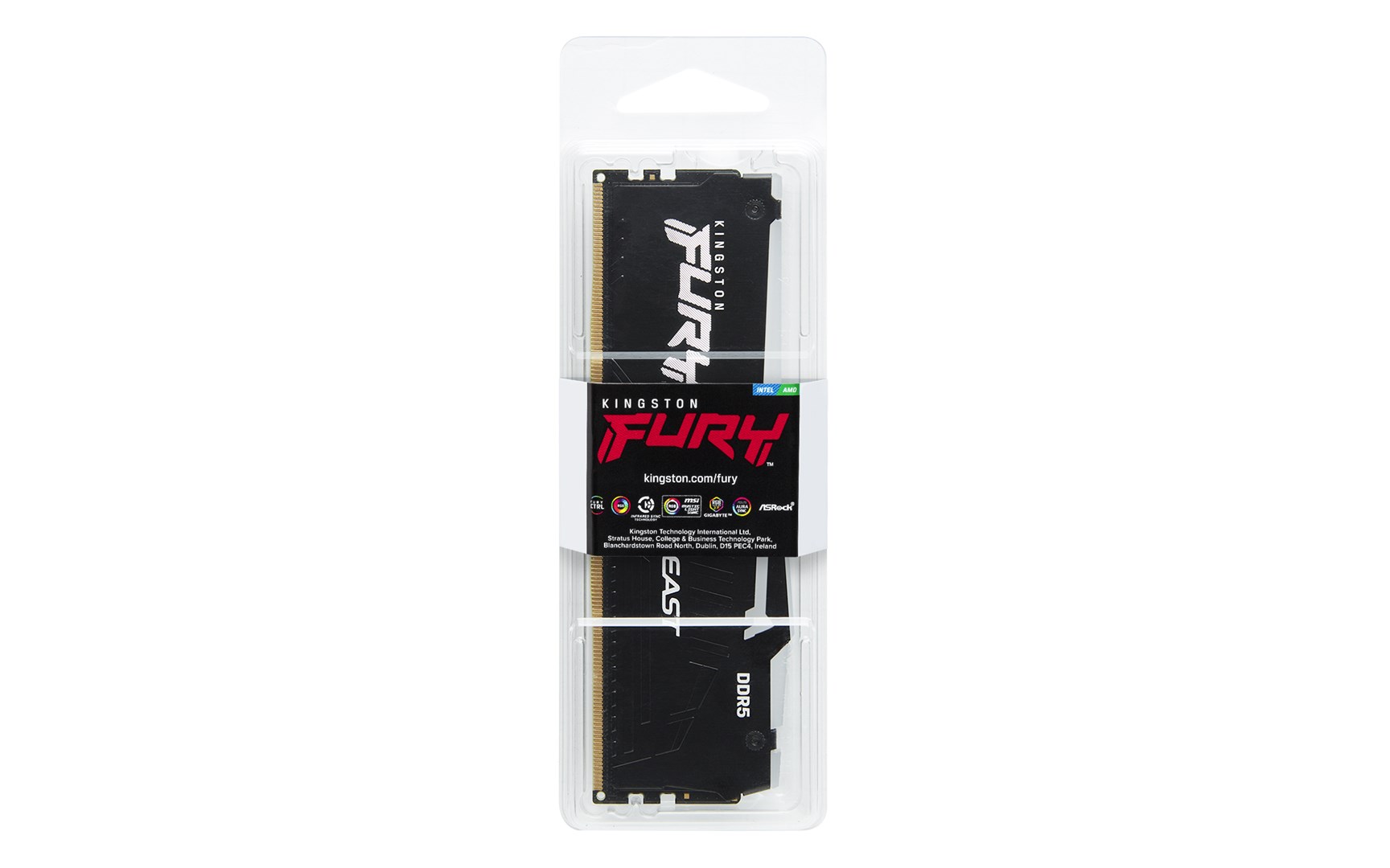 RAM desktop Kingston FURY Beast, 32GB DDR5, 6000MT/s, RGB, i zi