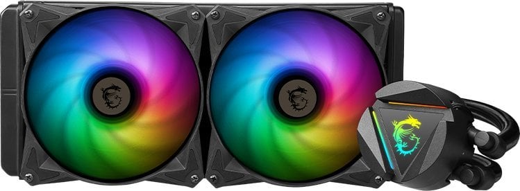 Ftohës me ujë MSI MPG CoreLiquid 280R V2 (306-7ZW1D21-813), 1800 rpm, 33.3 dBa, 84.36CFM, 280mm, i zi