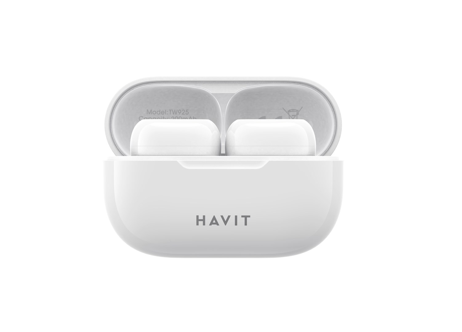 Dëgjuese Havit TW925 - TWS wireless, të bardha 