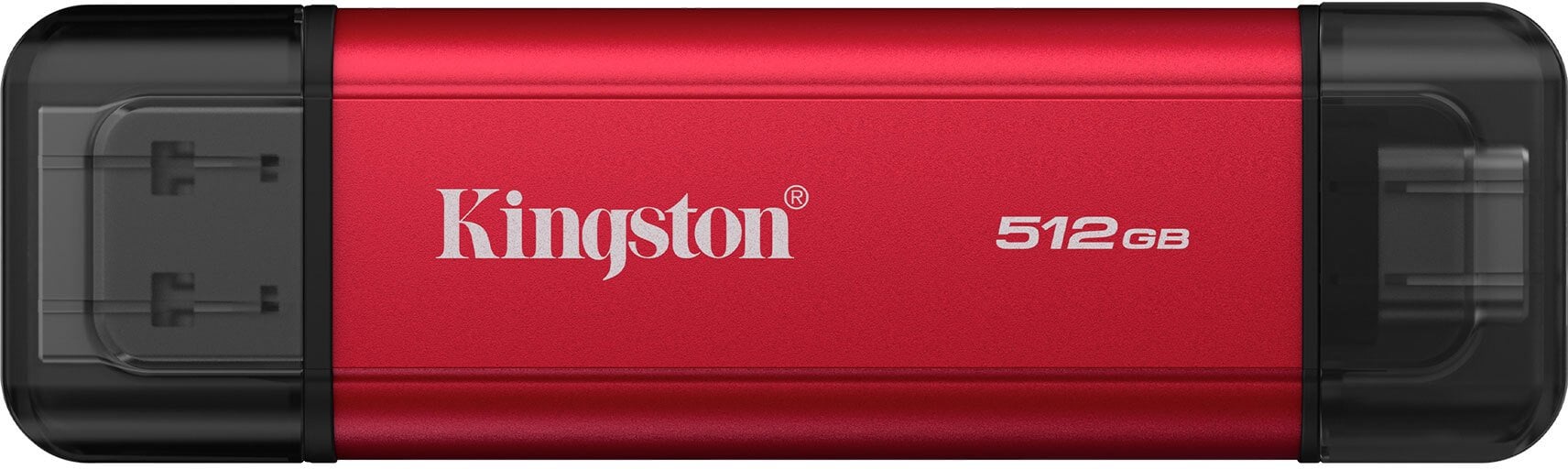 Портабилен ССД Кингстон Dual, 512GB, USB 3.2 Gen 2, сиво металик