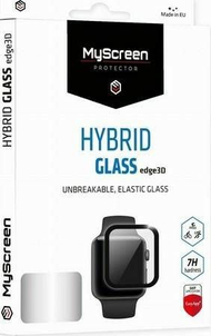 Xham mbrojtës MyScreen Protector MS HybridGLASS Edge 3D për Apple Watch 6 SE 40mm, xham hibrid, e zezë
