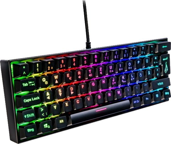 Tastierë mekanike gaming SureFire KingPin M1, RGB, US English, e zezë
