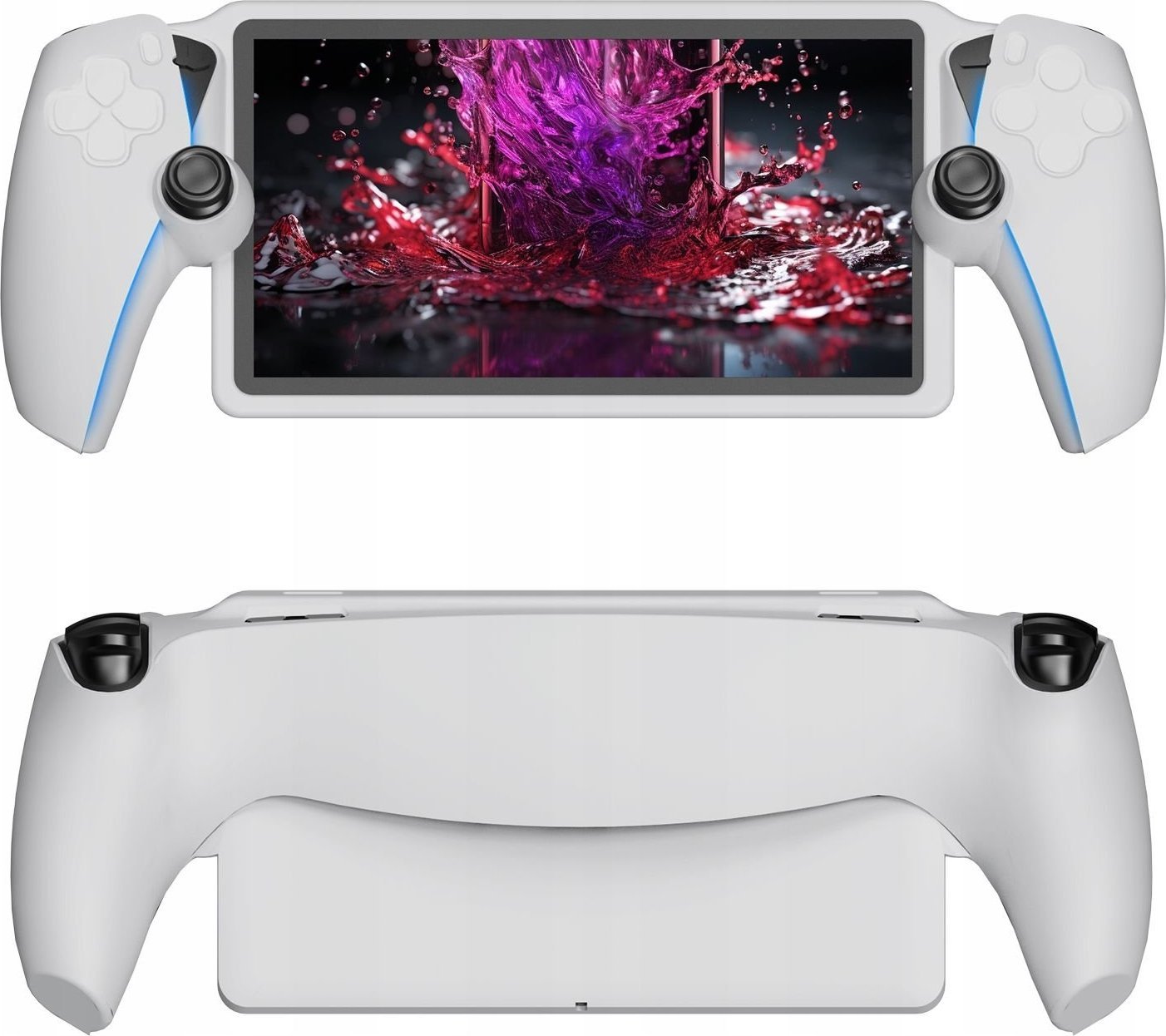 Mbulesë silikoni JYS P5183 për Sony PlayStation PS Portal, kapje antirrëshqitëse, e bardhë 3