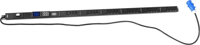 PDU inteligjent vertikal GC SMART DN NP2 V4 18C13 6C19, 32A 7.3kVA, 18xC13 6xC19, gri