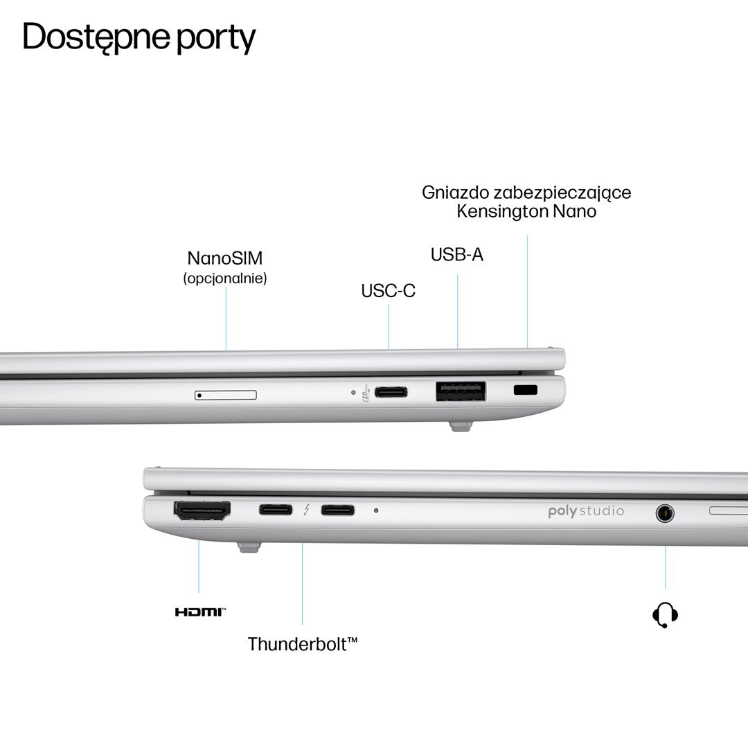 Laptop HP EliteBook 8 G1i, 16\", Intel Core Ultra 7, 32GB RAM, 1TB SSD, сребрена боја