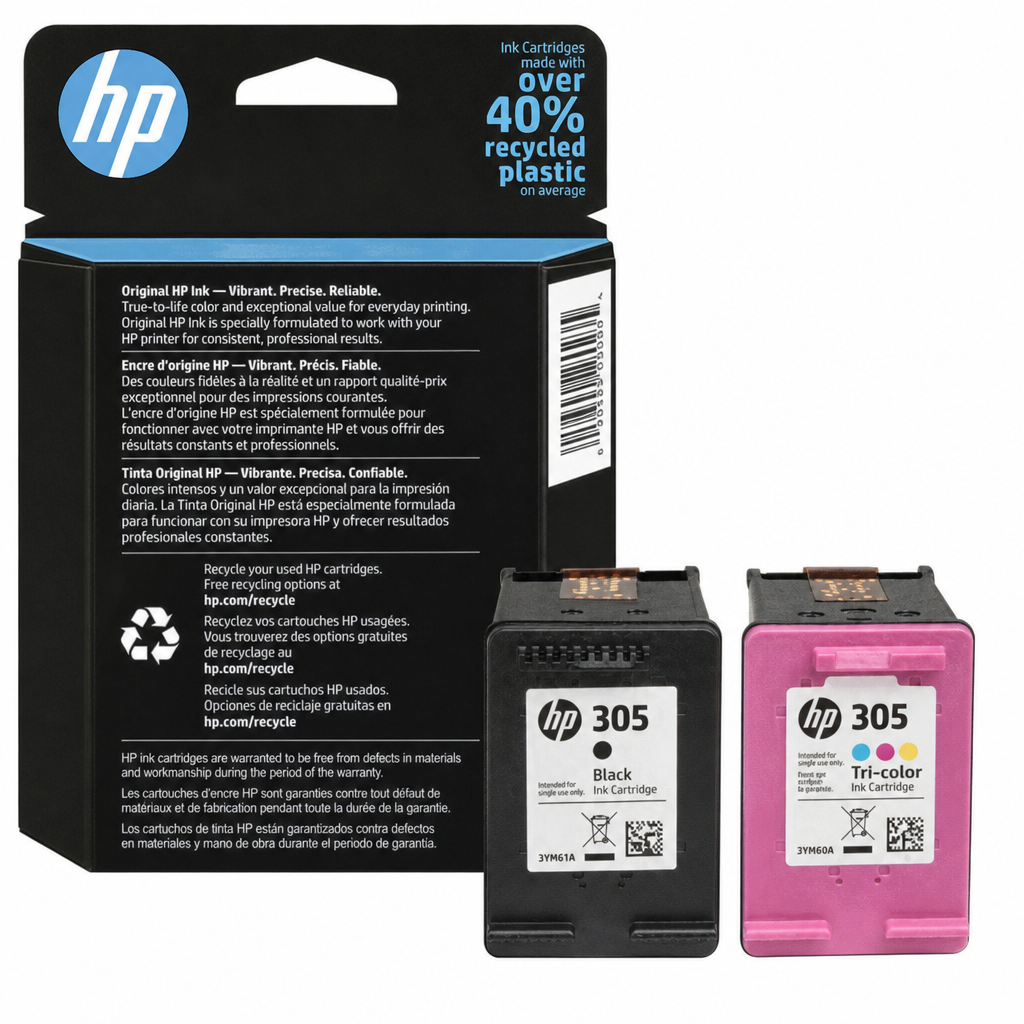 [OUTLET] Ngjyrë për printer HP ink No. 305 2-Pack 6ZD17AE Inkjet, e kaltër/magenta/verdhë