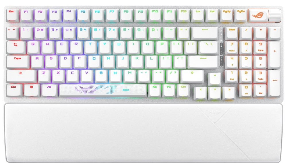 Tastierë ASUS ROG STRIX SCOPE II 96, US, e bardhë