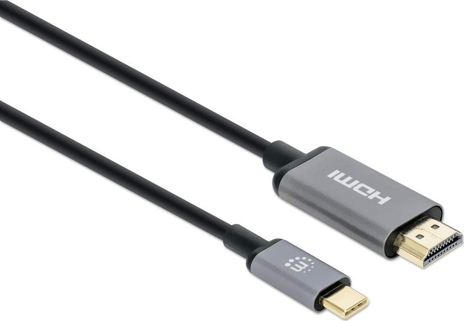 Kabllo adapter USB C në HDMI 4K 60Hz, 2 m, i zi