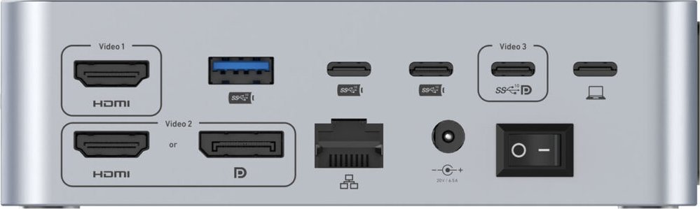 Docking station LMP SuperDock 2, 15 porta, USB4 Thunderbolt 40Gb/s, gri