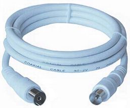 Kabllo Antene Premium Cord, 10m, e bardhë