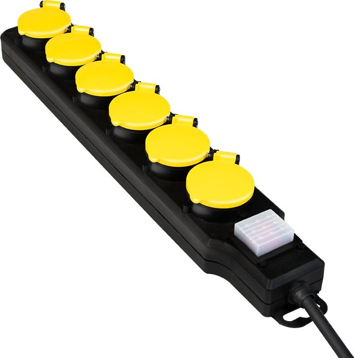 Shirit rryme LogiLink LPS256, 6 prize, IP44, 1.5m, gri