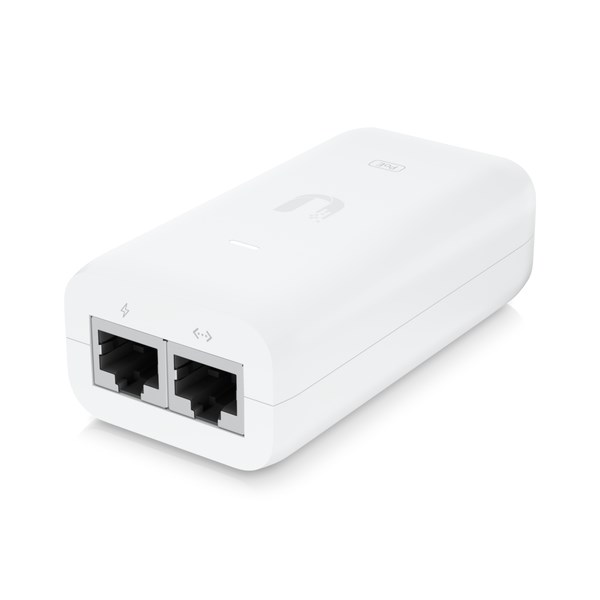 Adaptues energjie Ubiquiti UBI-POE-48-5G, 48V, me kabllo rryme, i bardhë