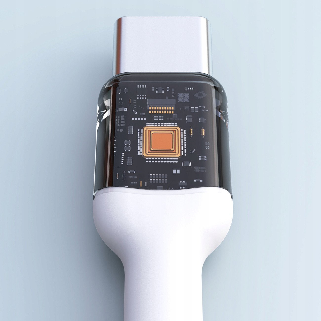 Kabllo USB Dudao L9C Max, USB-C në USB-C, 2m, 240W PD, e bardhë