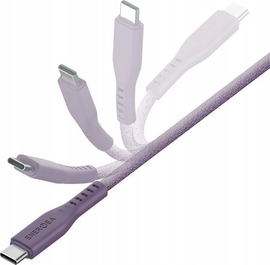 Kabllo karikimi Energea Flow USB C në Lightning, 1.5m, 60W 3A, lejla