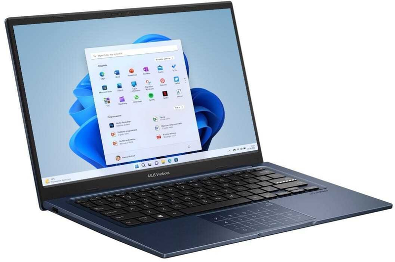 Laptop Asus Vivobook 14 X1404VA, 14" FHD, Core 7 150U, 16GB 512GB, blu