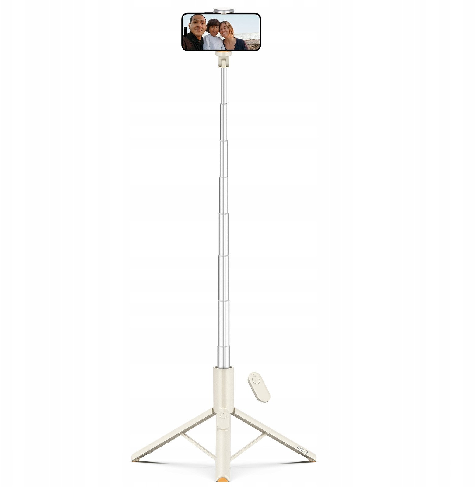 Selfie tripod Tech-Protect L09S, teleskopik, universal, bezhë