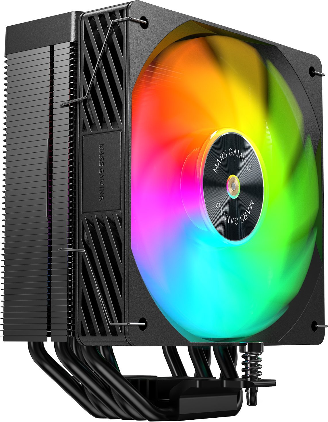 Ftohës CPU Mars Gaming MCPU-X5ARGB, 280W TDP, ventilator 120mm PWM ARGB, i zi