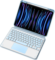 Këllëf me tastierë Bluetooth për tablet Xiaomi Mi Pad 6, me touchpad, blu
