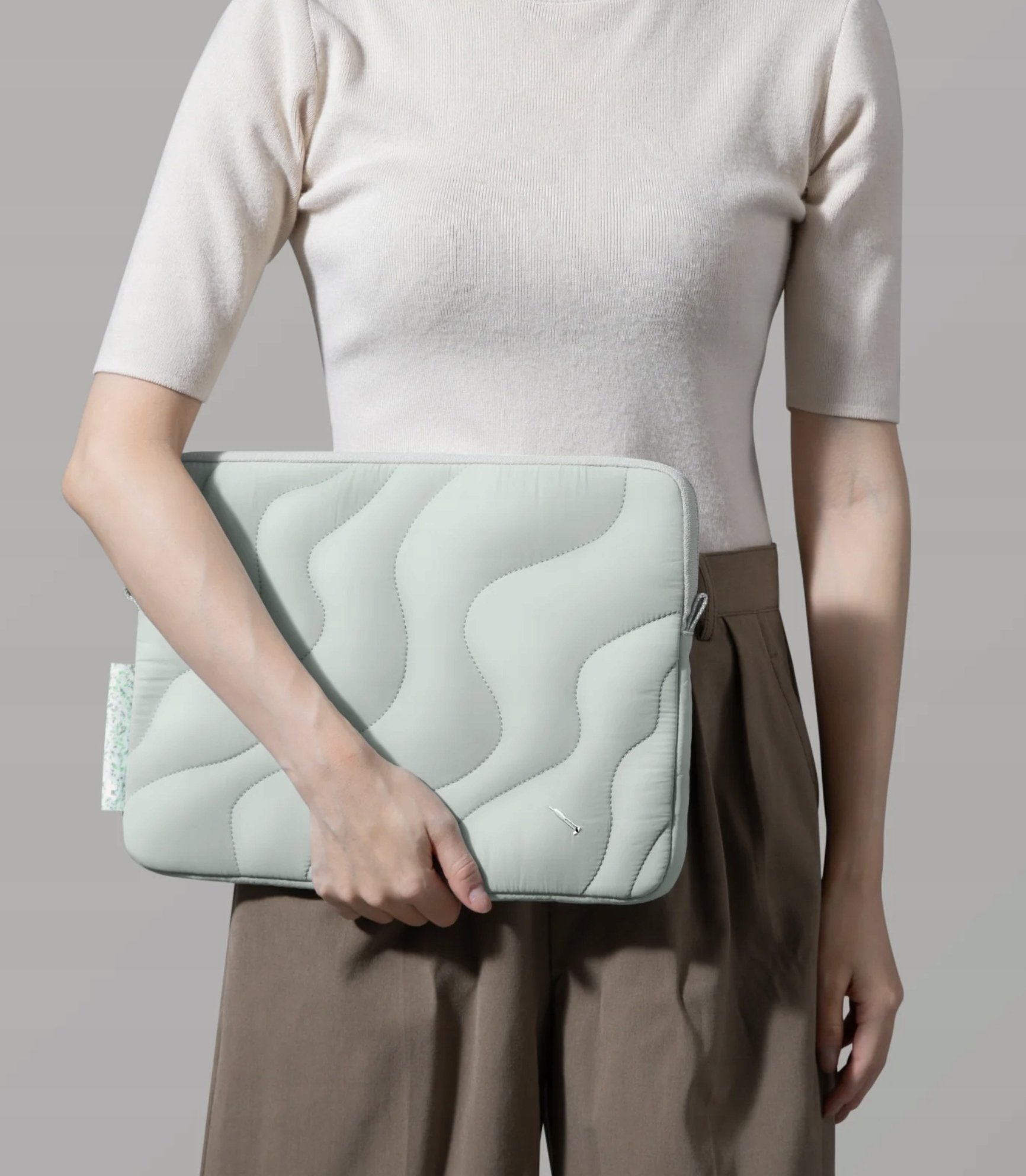 Kese mbrojtëse laptopi Tomtoc Terra A27, 13", material i ricikluar, dizajn i qepur, blu Lakeshore