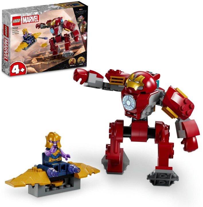 Set LEGO® Marvel 76263 Iron Man Hulkbuster Vs. Thanos, 66 pjesë