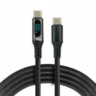 Kabllo USB Usams EverActive CBB-2PD5L, USB C në USB C, 100W PD, 2m, e zezë