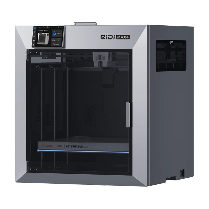 Printer 3D QIDI Tech Max4, vëllim printimi 390×390×340 mm, dhomë e ngrohur 65°C, gri