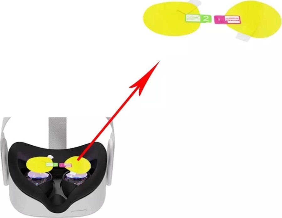 Set mbrojtës për lente Strado, për Oculus Quest 1/2 dhe Rift, 2 seta, transparent
