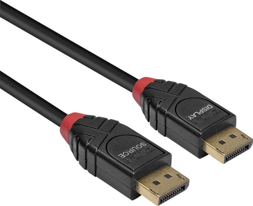 Kabllo DisplayPort Lindy Active 1.4, 10m, 8K 60Hz, e zezë
